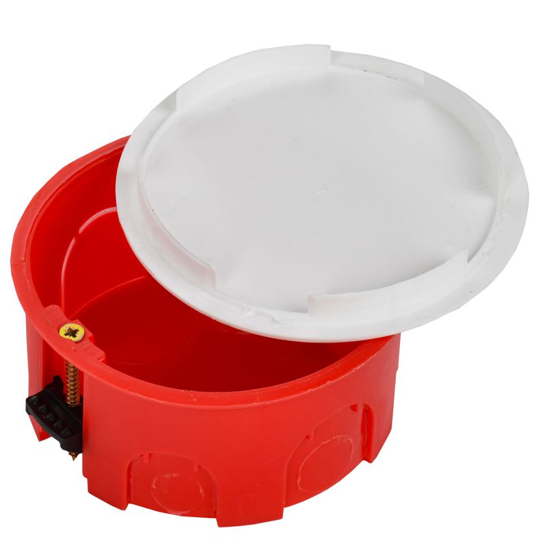  Коробка распаячная CП d80х40 IP20 КМ41025 для полых стен (пластиковые лапки) IEK UKG01-080-040-000-P фото в каталоге от BTSprom.by