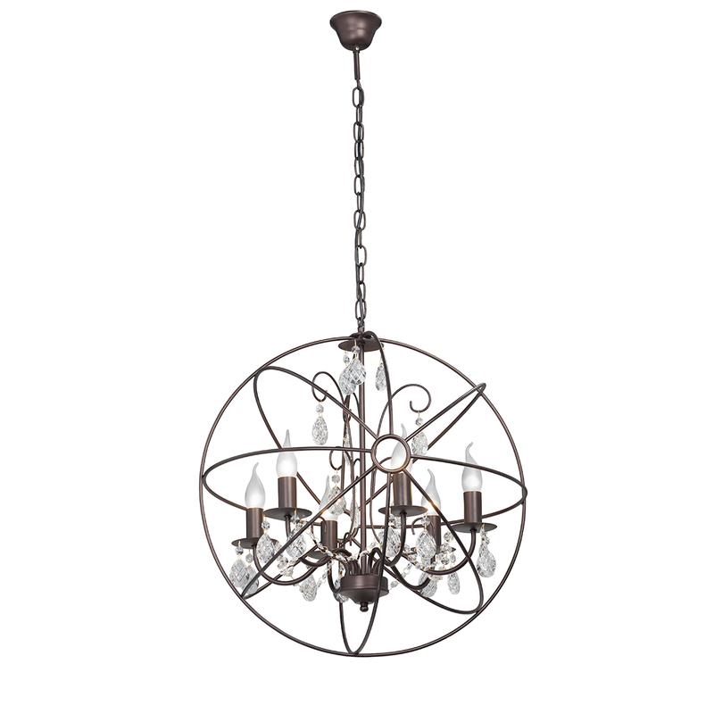 люстра 6xe14 макс. 40вт vitaluce v4554-7/6 от BTSprom.by