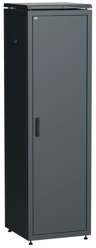 шкаф сетевой 19дюйм linea n 42u 600х800мм металлическая передняя дверь черн. itk ln05-42u68-m от BTSprom.by
