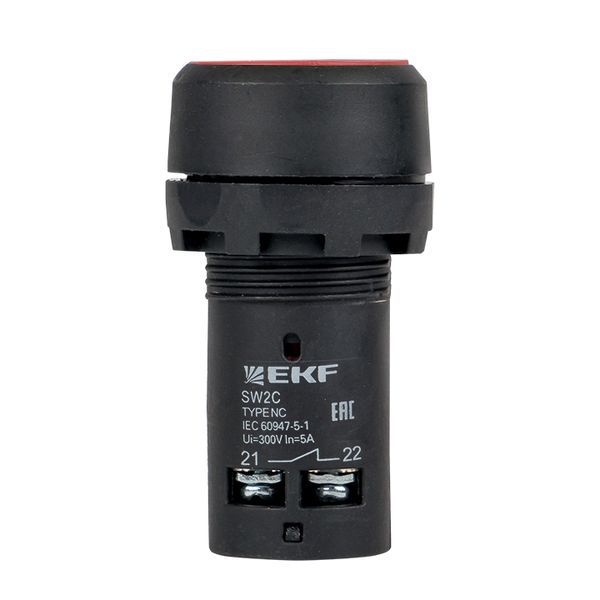  Кнопка SW2C-11 с фиксацией красн. NO+NC PROxima EKF sw2c-11f-r фото в каталоге от BTSprom.by