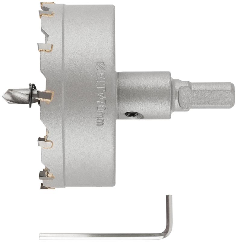  Коронка кольцевая с карбидными вставками Профи 70мм для отверст. в нерж. стали FIT 36855 фото в каталоге от BTSprom.by