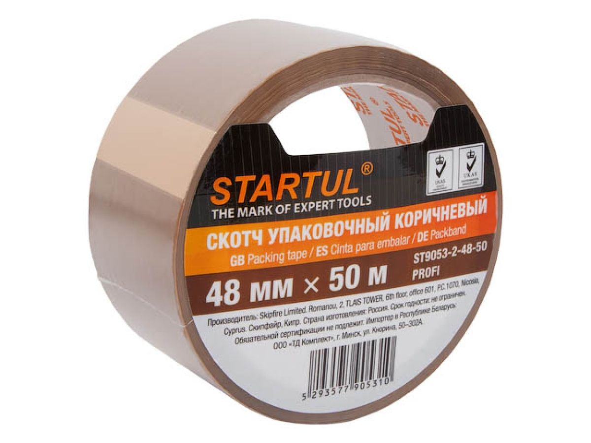 скотч упаковочный коричневый 48ммх50м startul profi (st9053-2-48-50) st9053-2-48-50 от BTSprom.by