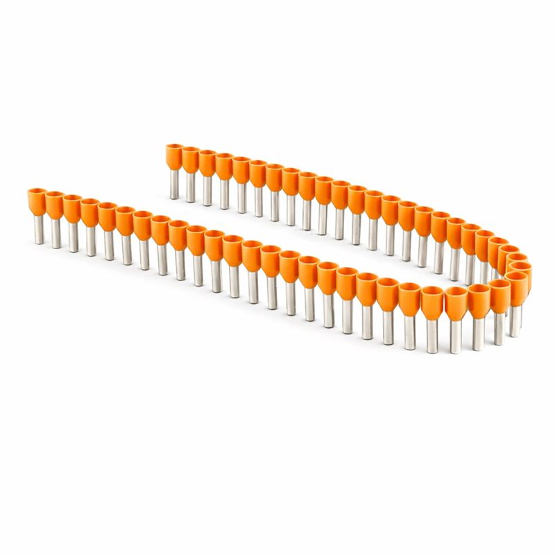 наконечник-гильза изолир. фланцем в ленте для кабеля сечением 0.5кв. длина контактной части 8 оранж. dkc ifs0.5-08or от BTSprom.by