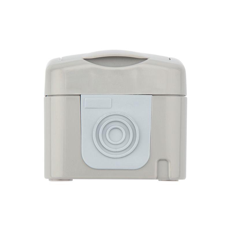  Розетка 1-м ОП Mini OG IP54 с заземл. керамика сер. Kranz KR-78-0815 фото в каталоге от BTSprom.by