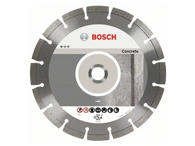 алмазный круг 180х22 мм по бетону сегмент. standard for concrete bosch (сухая резка) 2608602199 от BTSprom.by