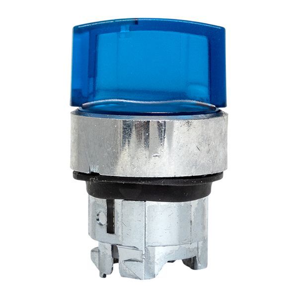  Механизм переключателя исполнительный XB4 IP65 на 2 положения с фиксацией с подсветкой с короткой ручкой син. EKF XB4BD2FL-B-65 фото в каталоге от BTSprom.by