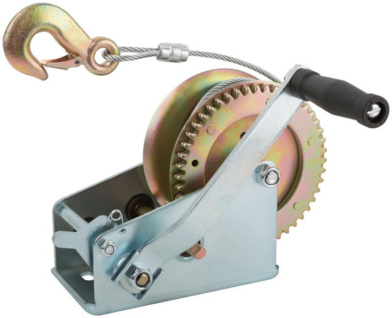 лебедка шестеренчатая (двойная шестеренка) стальной трос 9.5мх5мм 1000кг fit 64652 от BTSprom.by