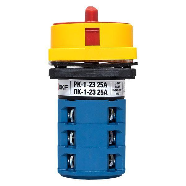  Переключатель кулачковый ПК-1-23 25А 3п "1-0-2" с блокировкой IP65 PROxima EKF pk-1-23-25-a65 фото в каталоге от BTSprom.by