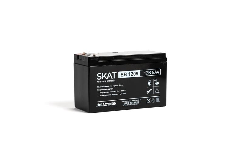 аккумулятор свинцово-кислотный skat sb 1209 бастион 2540 от BTSprom.by