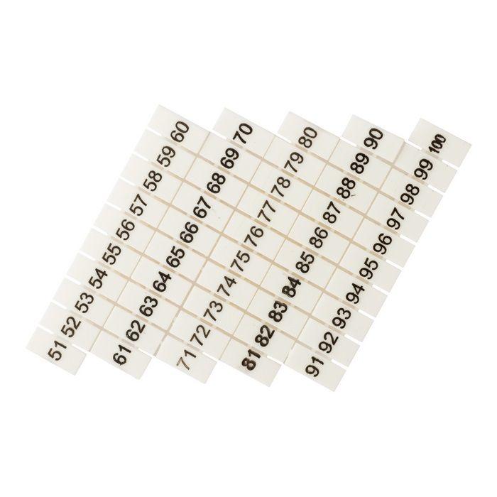 маркеры для ut/st/push-in 4 с нумерацией 50-100 (уп.100шт) ekf zb-st-4-50-100 от BTSprom.by