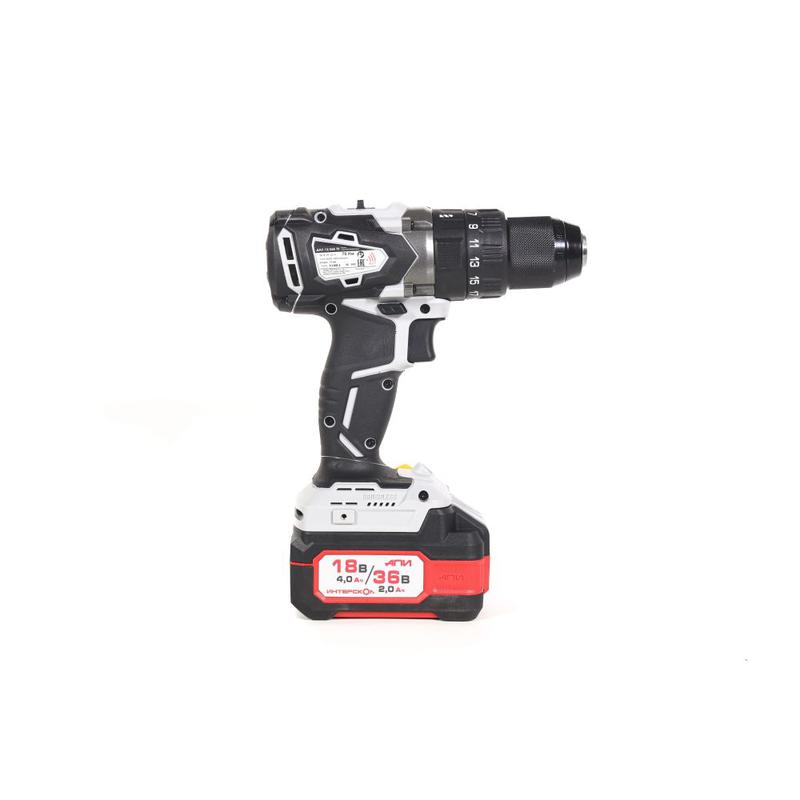  Дрель-шуруповерт аккумуляторная бесщеточн. ударн. ДАУ-13/36В 70 Li-ion АПИ (кейс 2 аккум. 2.0А.ч ЗУ) ИНТЕРСКОЛ 813.2.2.70 фото в каталоге от BTSprom.by