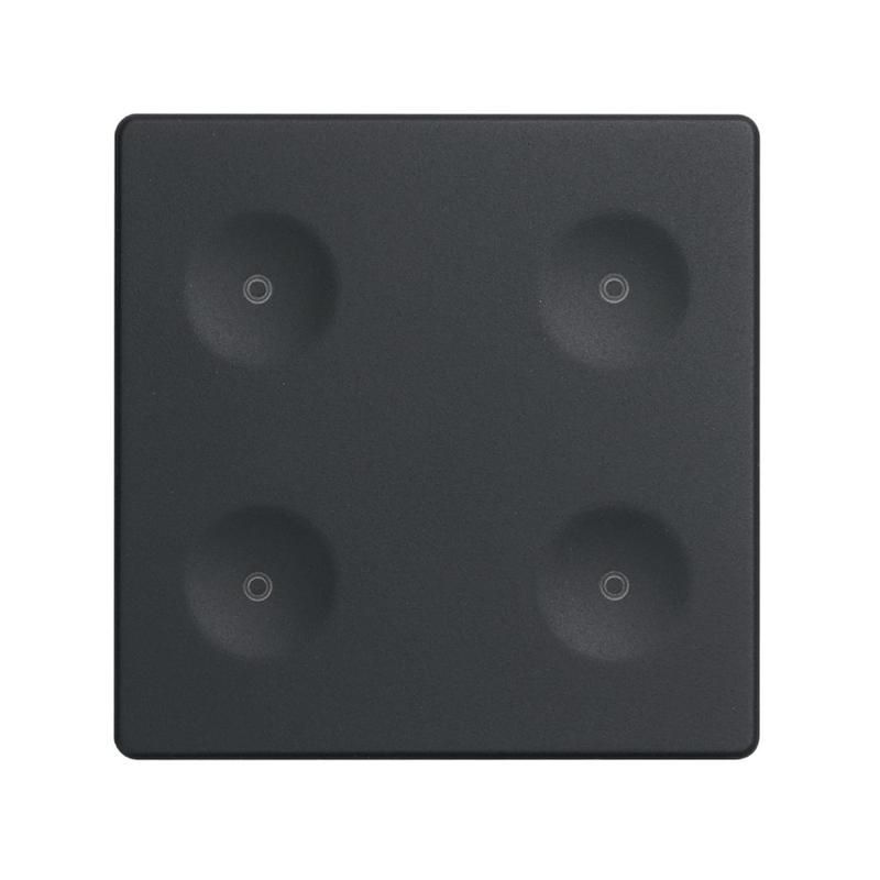 выключатель сенсорный 4-кл. сп simon 82 sense ip20 без маркир. графит simon 8000641-038 от BTSprom.by