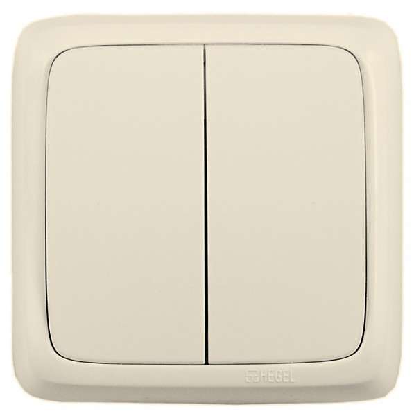 выключатель 2-кл. оп альфа 16а ip20 250в с изолир. пластиной сл. кость hegel ва16-153-01 от BTSprom.by