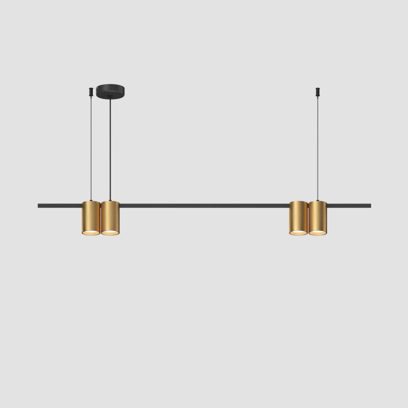светильник orbit 15вт 4xgu10 ip20 led подвесной алюм. черн.+сатинированное зол. denkirs 764321 от BTSprom.by