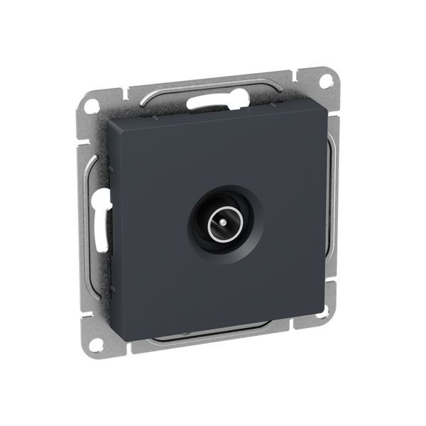 розетка телевизионная tv 1-м сп эпика механизм графит ekf up1-sog-tv-1 от BTSprom.by