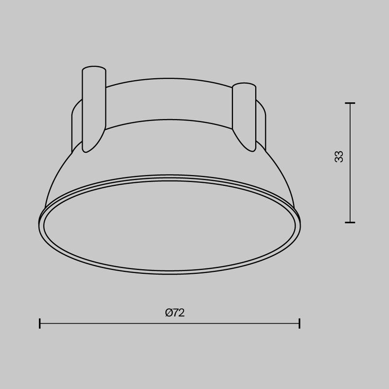  Рамка-отражатель декоративная для светильников Alfa LED бел. Maytoni Ring12-15W-RD-W фото в каталоге от BTSprom.by