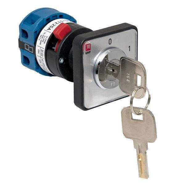  Переключатель кулачковый ПК-1-112 2п 25А "0-1" с ключом EKF pk-1-112-25 фото в каталоге от BTSprom.by