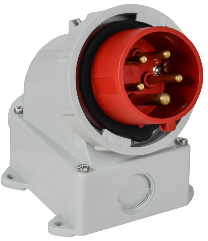 вилка стационарная сси-5152 16а 6ч 380в 3p+pe+n ip67 iek psr52-016-5-0-67 от BTSprom.by