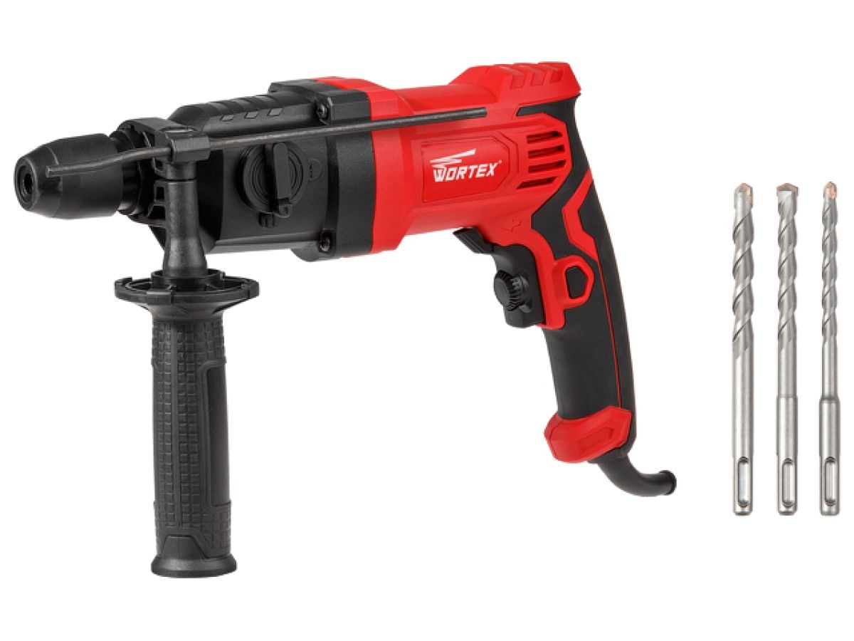  Перфоратор WORTEX RH 2427 в кор. + набор буров 700 Вт, 1.5 Дж, 18 мм (2 реж., патрон SDS-plus) RH242700025 фото в каталоге от BTSprom.by