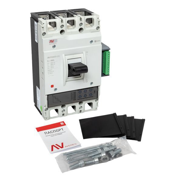  Выключатель автоматический 3п 400А 50кА AV POWER-3/3 ETU2.2 AVERES EKF mccb-33-400-2.2-av фото в каталоге от BTSprom.by