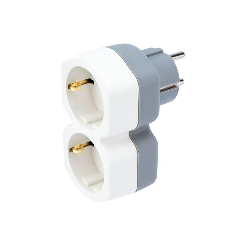  Разветвитель 2-м с заземл. 16А IP20 защ. шторки бел. Rexant 11-1087 фото в каталоге от BTSprom.by