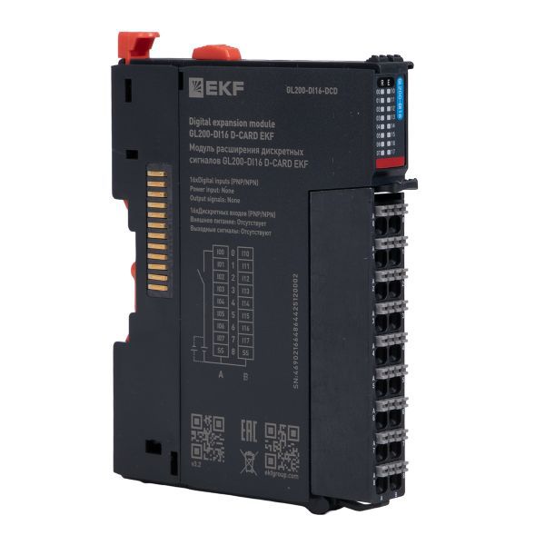 модуль расширения дискретных сигналов gl200-di16 d-card ekf gl200-di16-dcd от BTSprom.by