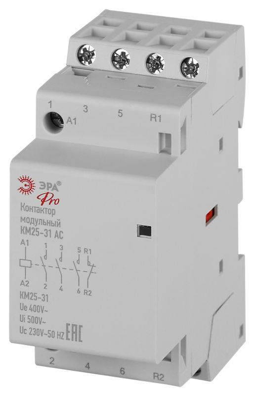 контактор модульный км25-31 ас pro no-902-331 эра б0062319 от BTSprom.by