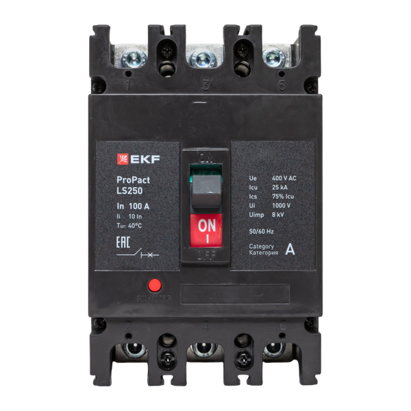  Выключатель автоматический 3п 100А 25кА LS250 ProPact EKF mccb-250-25-3-100-ls фото в каталоге от BTSprom.by