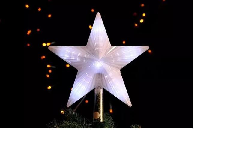 верхушка на елку "звезда" st10m-bo 15см 10 двухцветных led на батарейках shlights 4690601049162 от BTSprom.by