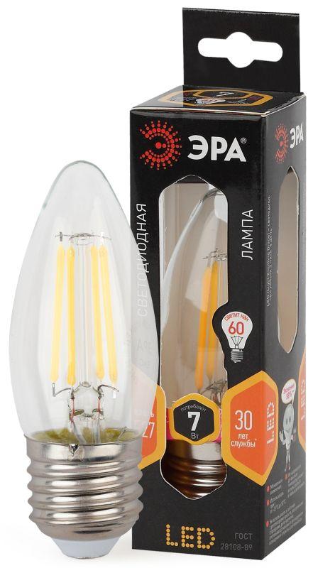 лампа светодиодная филаментная f-led b35-7w-827-e27 эра б0027950 от BTSprom.by