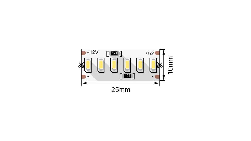 лента светодиодная стандарт 3014 240 led/м 24 вт/м 12в ip20 тепл. бел. (уп.5м) swg standard 00-00009470 от BTSprom.by