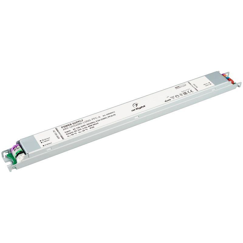 блок питания arv-uh24080-long-pfc-a 24в 3.4а 80вт ip20 метал. arlight 028359(1) от BTSprom.by