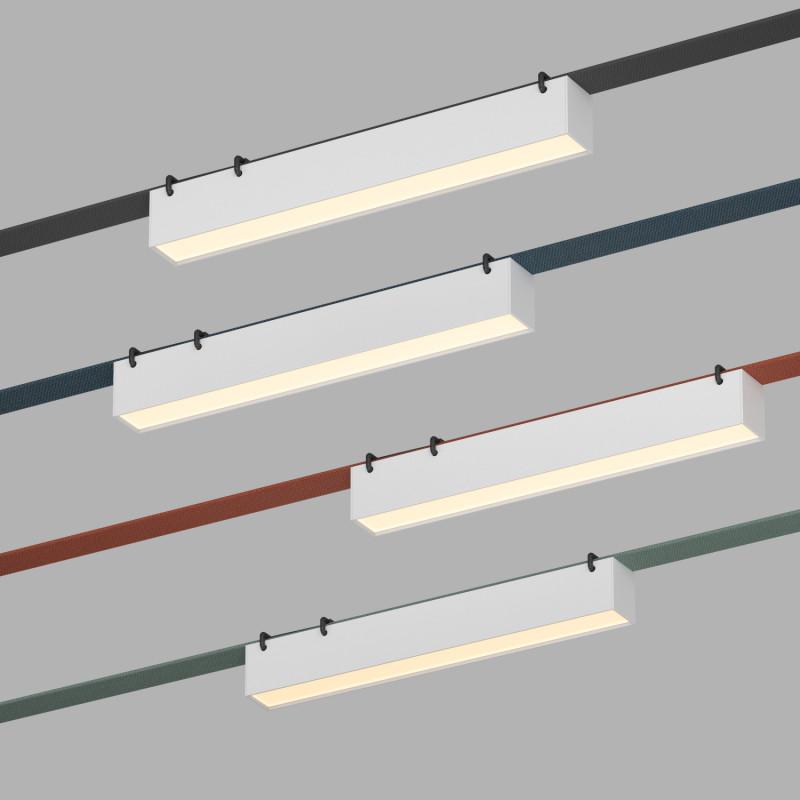  Светильник для трека-ремня Belty Linear 12Вт 3000К IP20 48В DC 323х40х45мм RA90 120град. со светодиодом алюм. бел. DENKIRS 760243 фото в каталоге от BTSprom.by