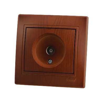 розетка телевизионная проходная tv сп mira 16а ip20 сосна lezard 701-0801-129 от BTSprom.by