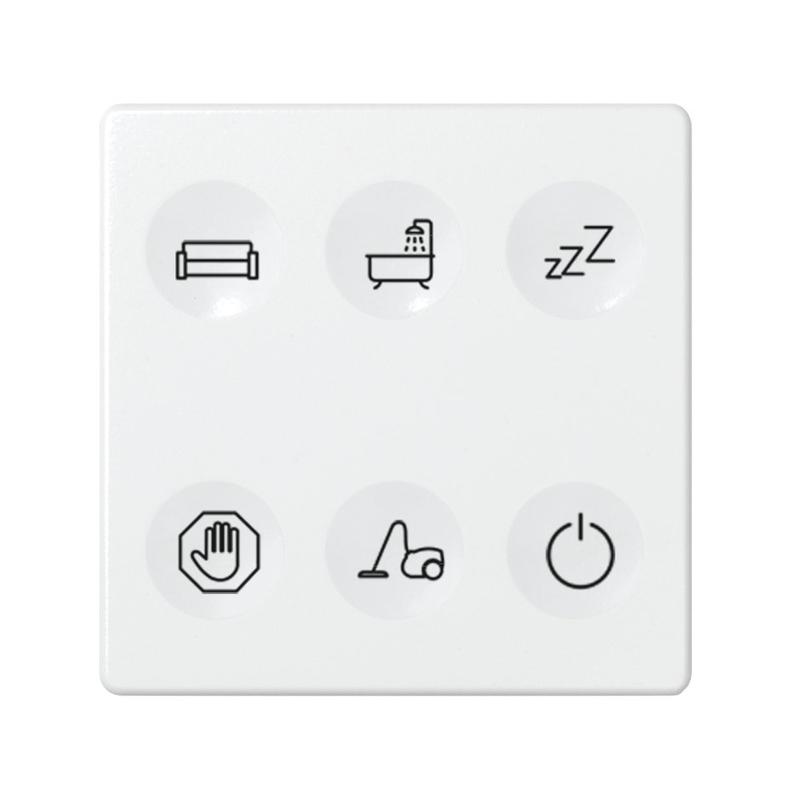 выключатель сенсорный 6-кл. сп simon 82 sense ip20 с тематич. маркир. т1 бел. simon 8000663-030 от BTSprom.by