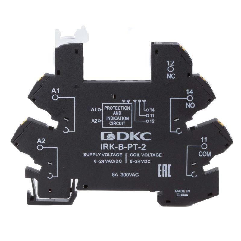 колодка ультратонкая для реле ris вх. напр. 6-24в dc push-in клеммы dkc irk-b-pt-1 от BTSprom.by