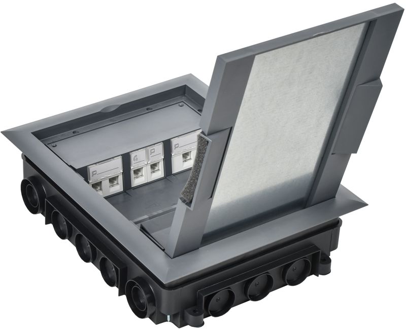  Лючок напольный ONFLOOR 12 12мод. PRIMER IEK KNL-57-12-7012 фото в каталоге от BTSprom.by