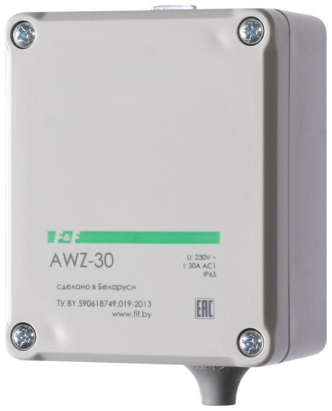 фотореле awz-30 30а 13 ip65 встроенный фотодатчик монтаж на поверх. f&f ea01.001.004 от BTSprom.by