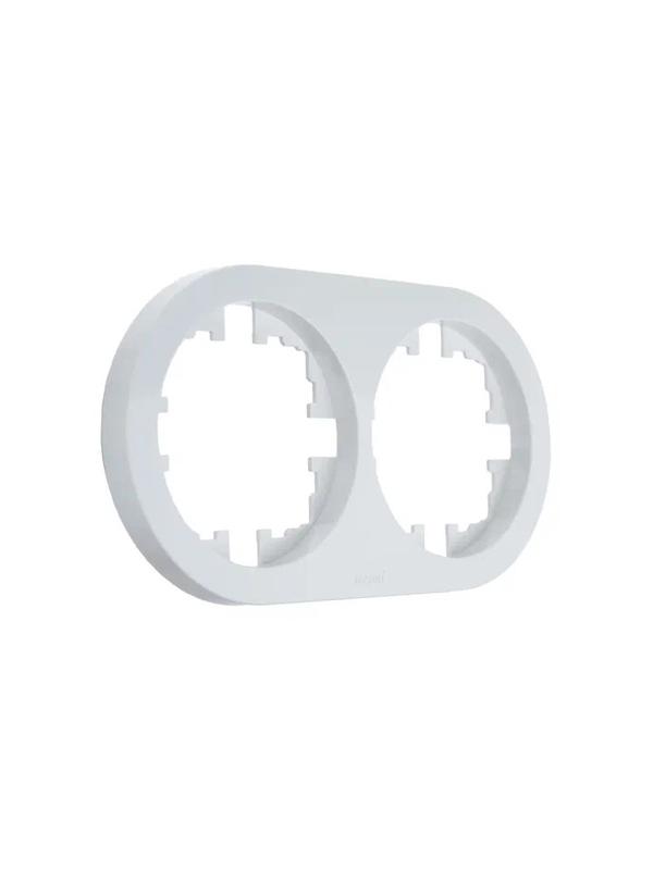  Рамка 2-м OSEN горизонт. круглая бел. LEZARD 744-0200-147 фото в каталоге от BTSprom.by