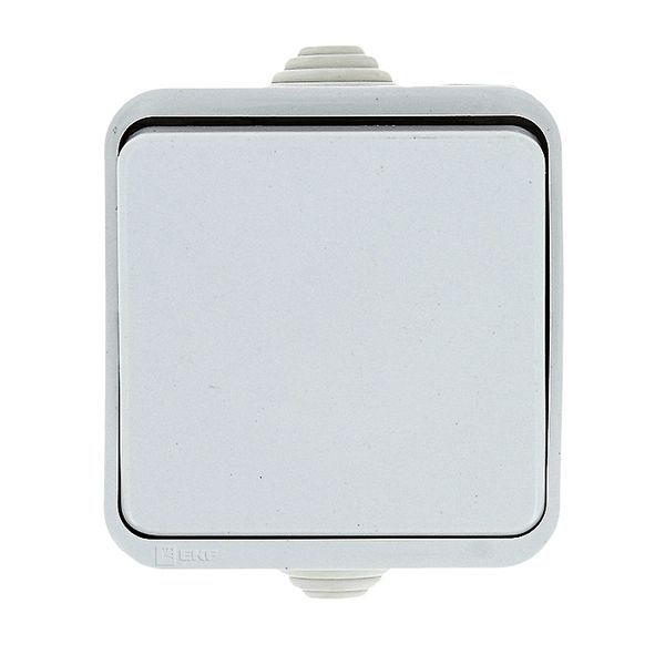  Выключатель 1-кл. ОП Прага 10А IP44 бел. EKF EKV10-021-10-44 фото в каталоге от BTSprom.by