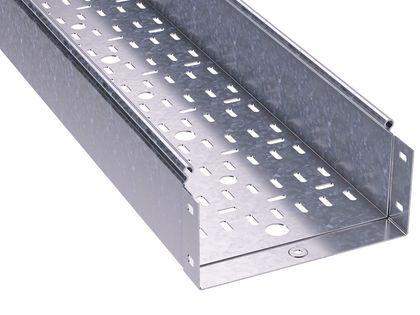 Лоток листовой перфорированный 400х100 L3000 нерж. сталь 1мм DKC 35345INOX от BTSprom.by