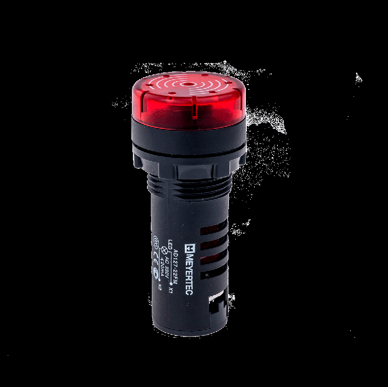 звонок с подсветкой 80дб 24в c/dc mt22-sm24 красн. овен 53446 от BTSprom.by