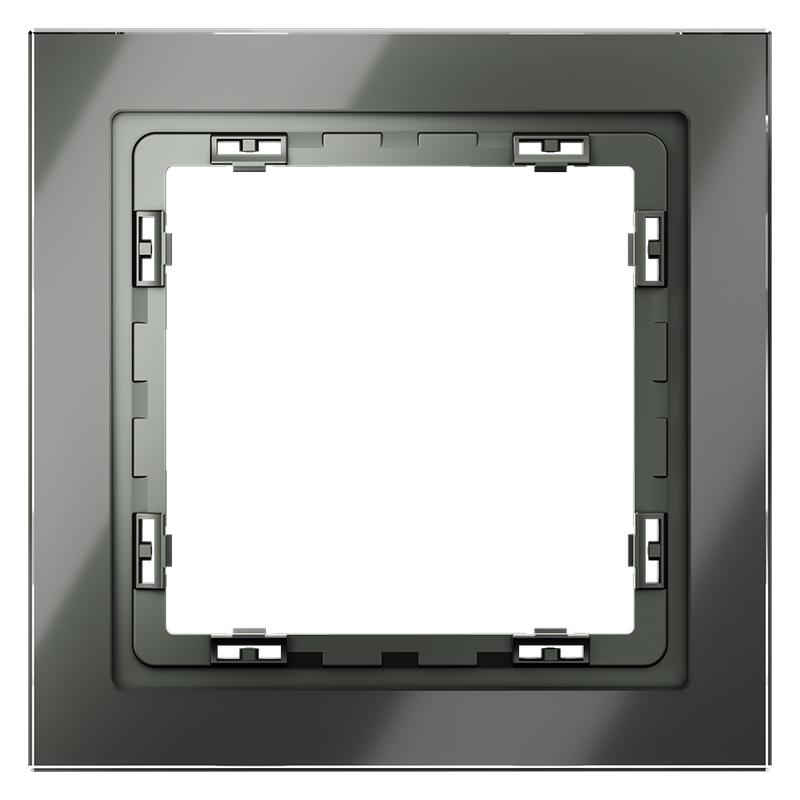  Рамка 1-м. S70 стеклян. титан Voltum VLS110106 фото в каталоге от BTSprom.by