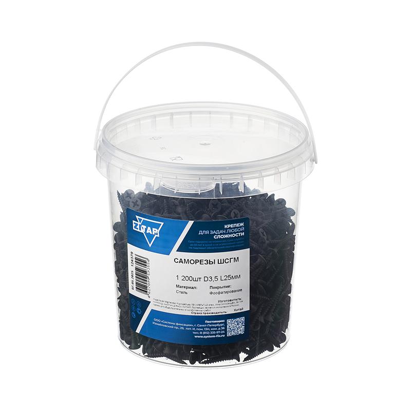саморез шсгм 3.5х25 (уп.1200шт) tech-krep/zitar 124379 от BTSprom.by