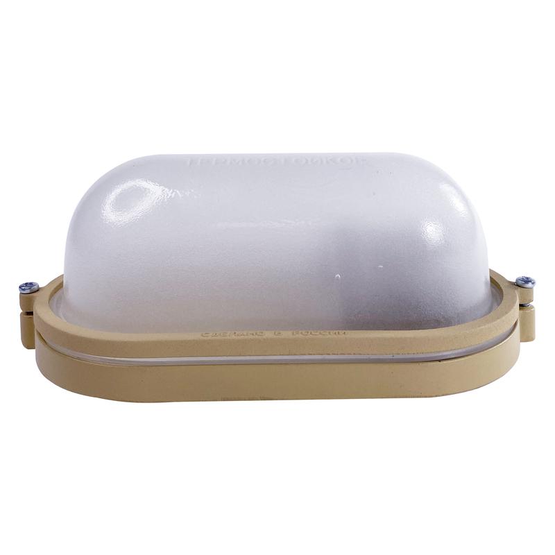  Светильник НББ 03-60-021 "Терма 1401" IP65 овал малый матов./корпус беж. Элетех 1005501016 фото в каталоге от BTSprom.by