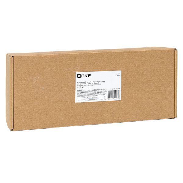  Блок розеточный встраиваемый настольный для крепления к столу 10 модулей C-Line EKF cl-vnbco-10-s фото в каталоге от BTSprom.by