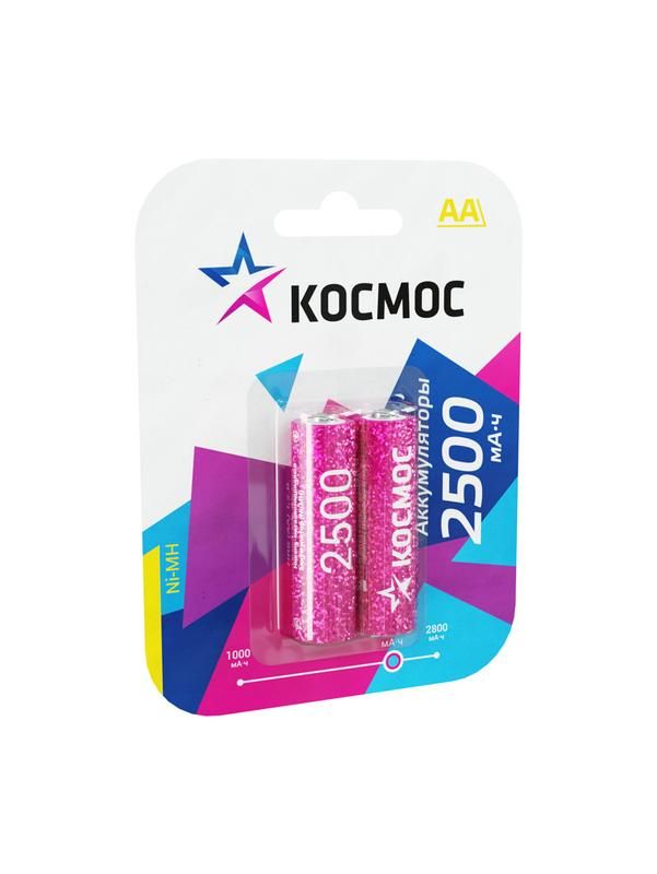 аккумулятор aa/r6 2500ма.ч ni-mn bp-2 (блист.2шт) космос kocr6nimh2500mah2bl от BTSprom.by