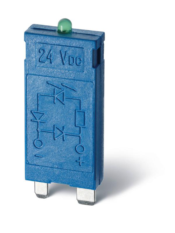 модуль индикации и защиты led + варистор 6...24в ac/dc зел. finder 9901002498 от BTSprom.by