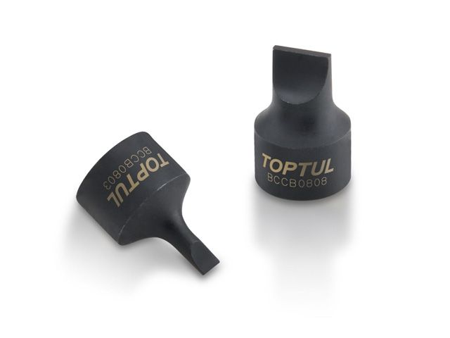 головка 1/4" с насадкой шлицевой 8мм sncm+v toptul bccb0808 от BTSprom.by