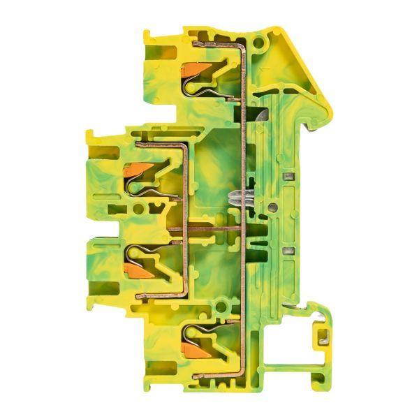  Колодка клеммная пружинная двухуровневая 2.5 Push-in земля EKF PIT-2.5-double-pe фото в каталоге от BTSprom.by